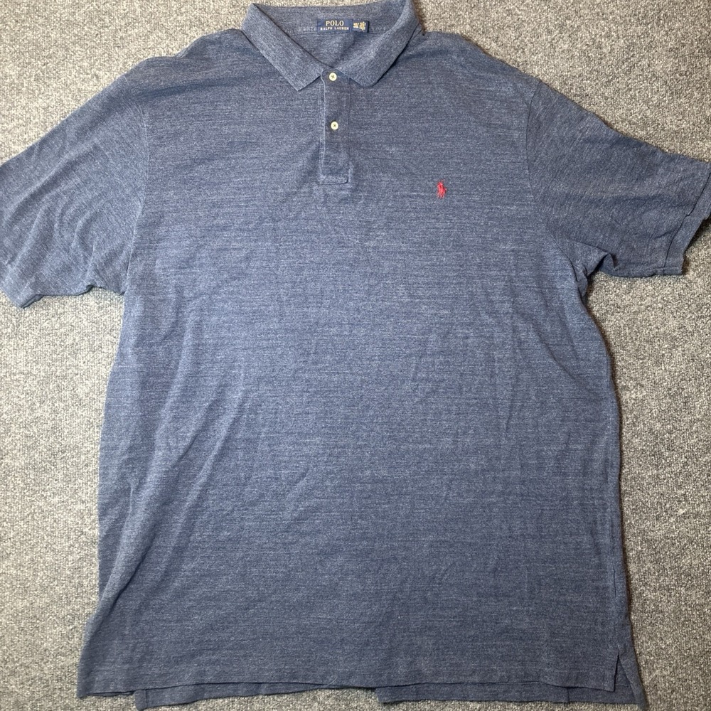 Polo Ralph Lauren Polo Shirt Mens 4XLT Blue Pony Logo Cotton